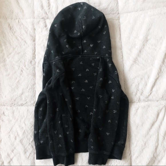Cat & Jack Heart Printed Zip Up Hoodie Size 4/5 - Picture 3 of 3